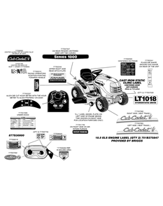Part Location Diagram of 777D07932 Cub Cadet Label-Cyclo Cut
